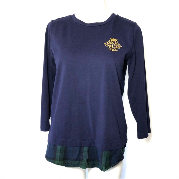 ⭐️ Lauren Ralph Lauren Embroidered Monogram Top - Picture 6 of 13